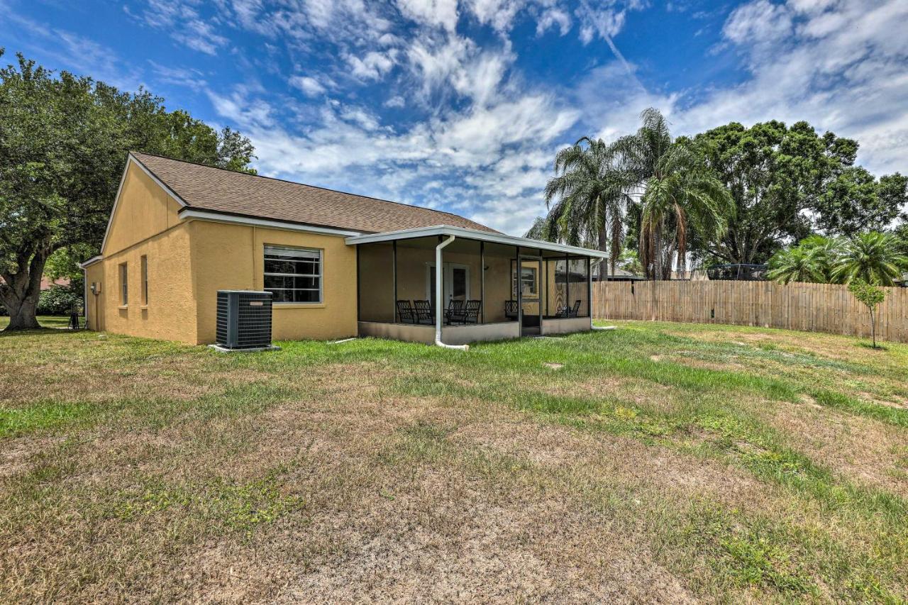 Lanai And Pond At Tranquil Bradenton Retreat! Villa Exterior photo